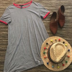 T-Shirt Striped Dress // Forever 21 // Medium